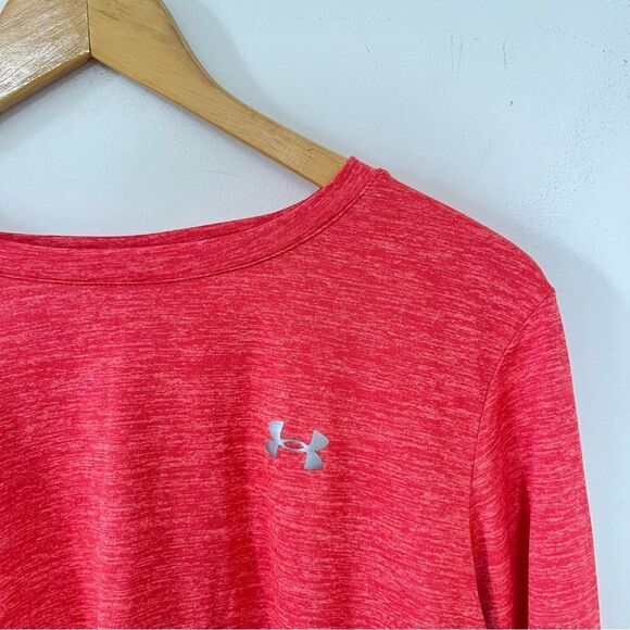 Under Armour Coral Orange Long Sleeve Shirt - Picture 7 of 8
